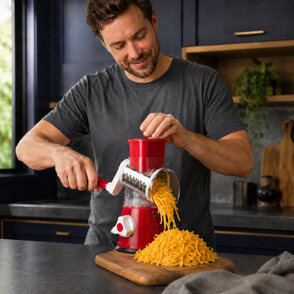 Gourmify™ TwistGrate Rotary Cheese Grater