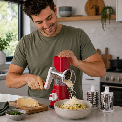 Gourmify™ TwistGrate Rotary Cheese Grater